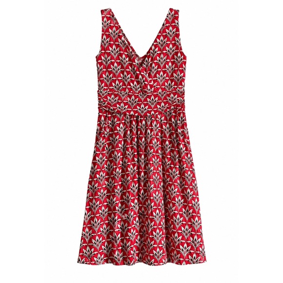 Boden Dresses & Skirts - Boden Sleeveless Wrap Front Dress – Size 4 – Watermelon Red Floral Print
